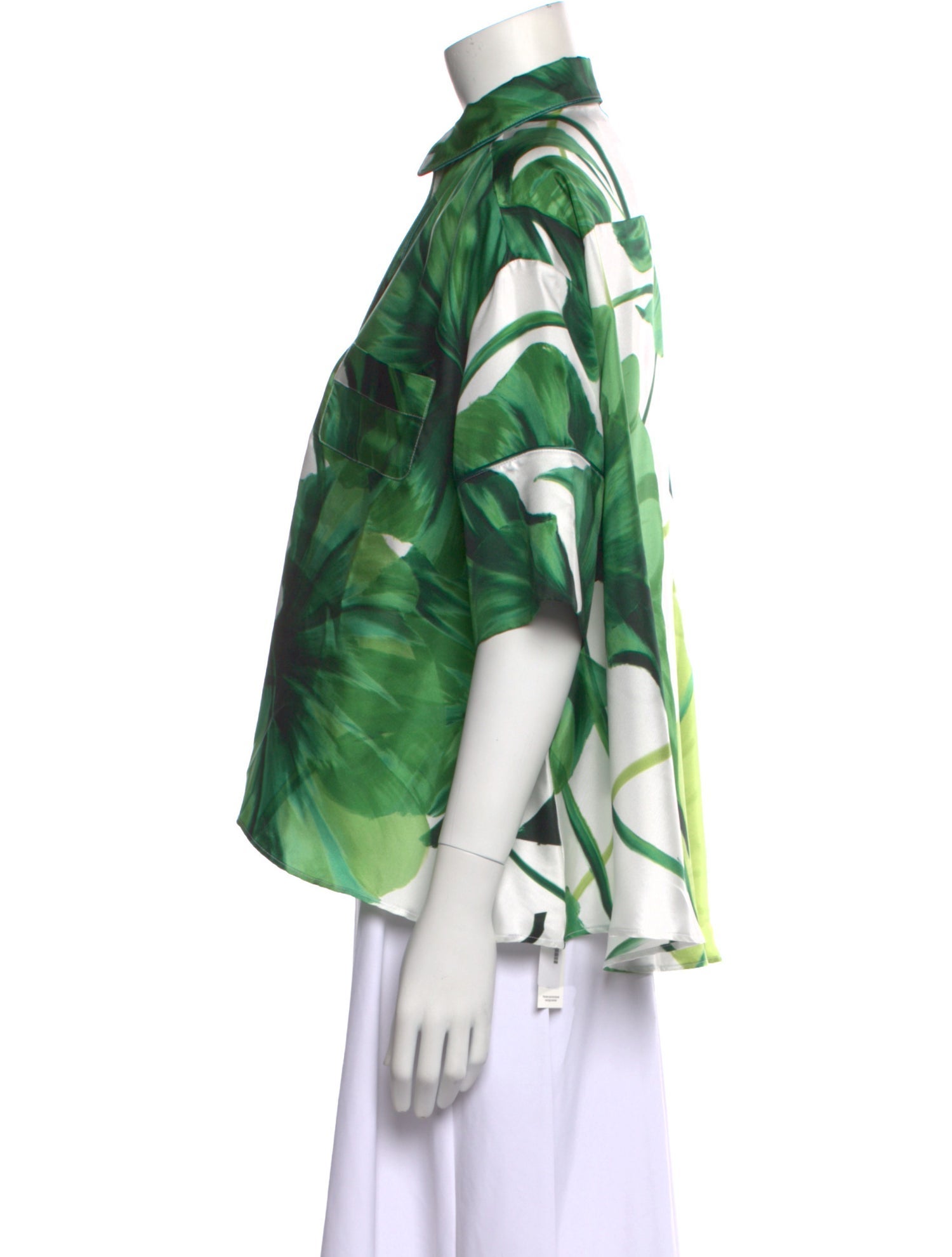 F.R.S. For Restless Sleepers Silk Printed Button-Up Top w/ Tags