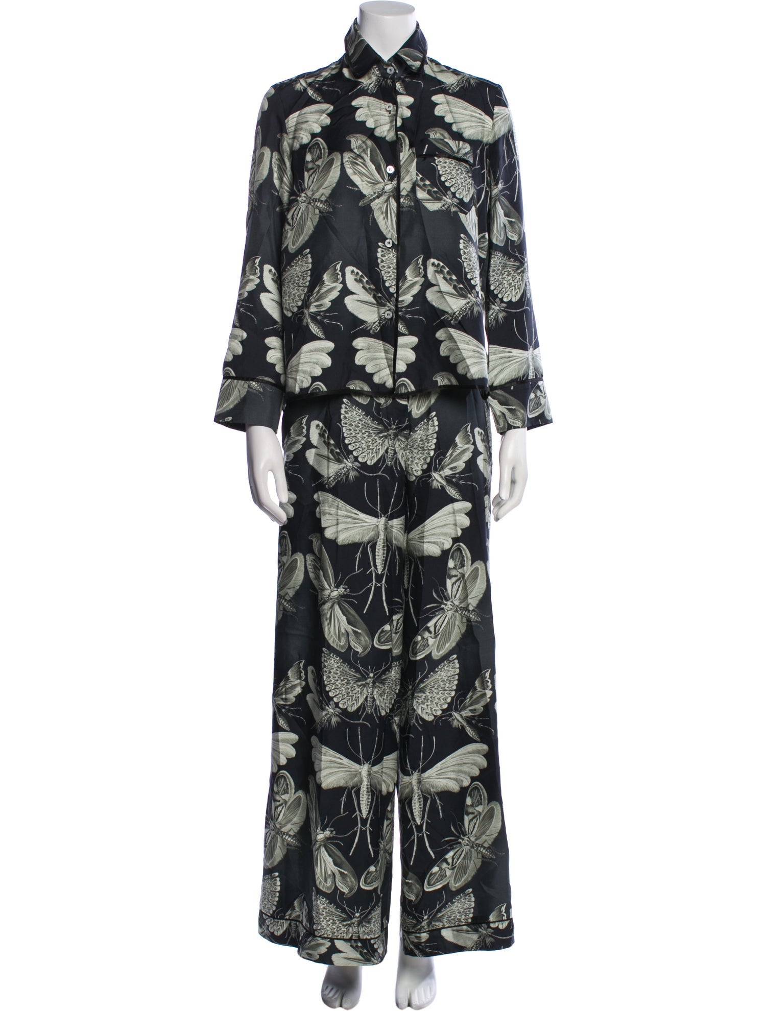 F.R.S. For Restless Sleepers Silk Printed Pant Set