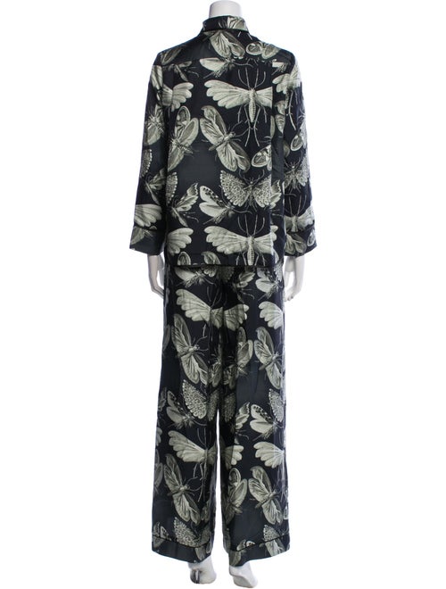 F.R.S. For Restless Sleepers Silk Printed Pant Set