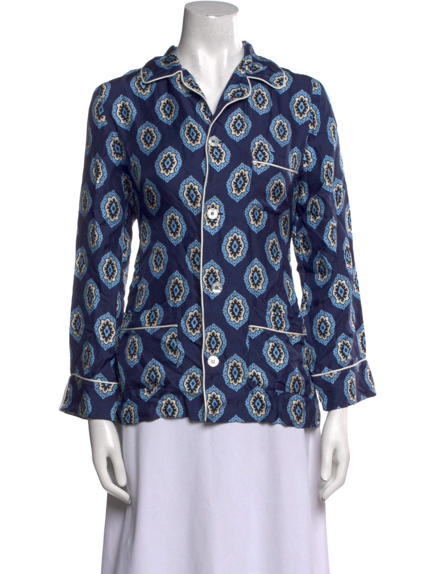 F.R.S. For Restless Sleepers Silk Printed Blouse