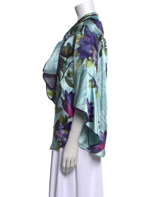 F.R.S. For Restless Sleepers Floral Print Three-Quarter Sleeve Blouse