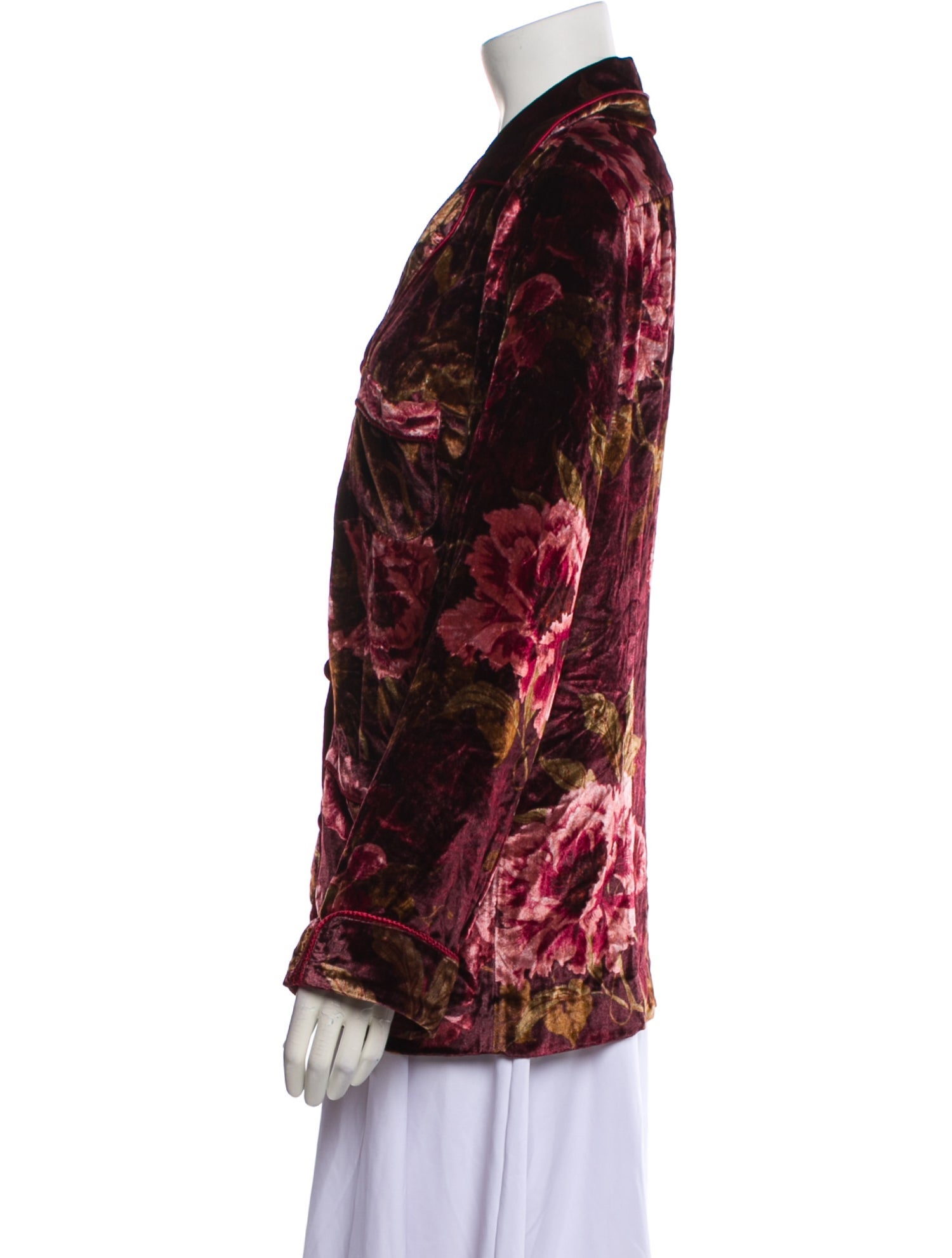 F.R.S. For Restless Sleepers Floral Print Long Sleeve Blouse