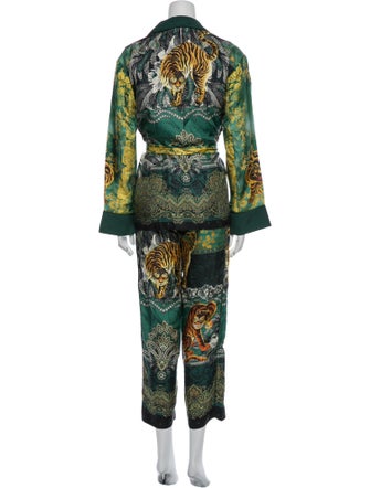 F.R.S. For Restless Sleepers Silk Printed Pant Set
