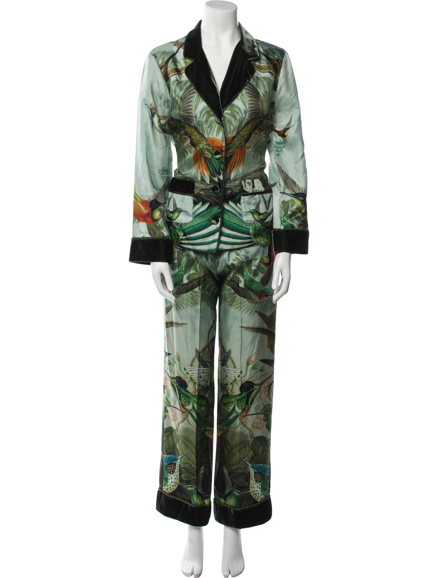 F.R.S. For Restless Sleepers Silk Printed Pajamas