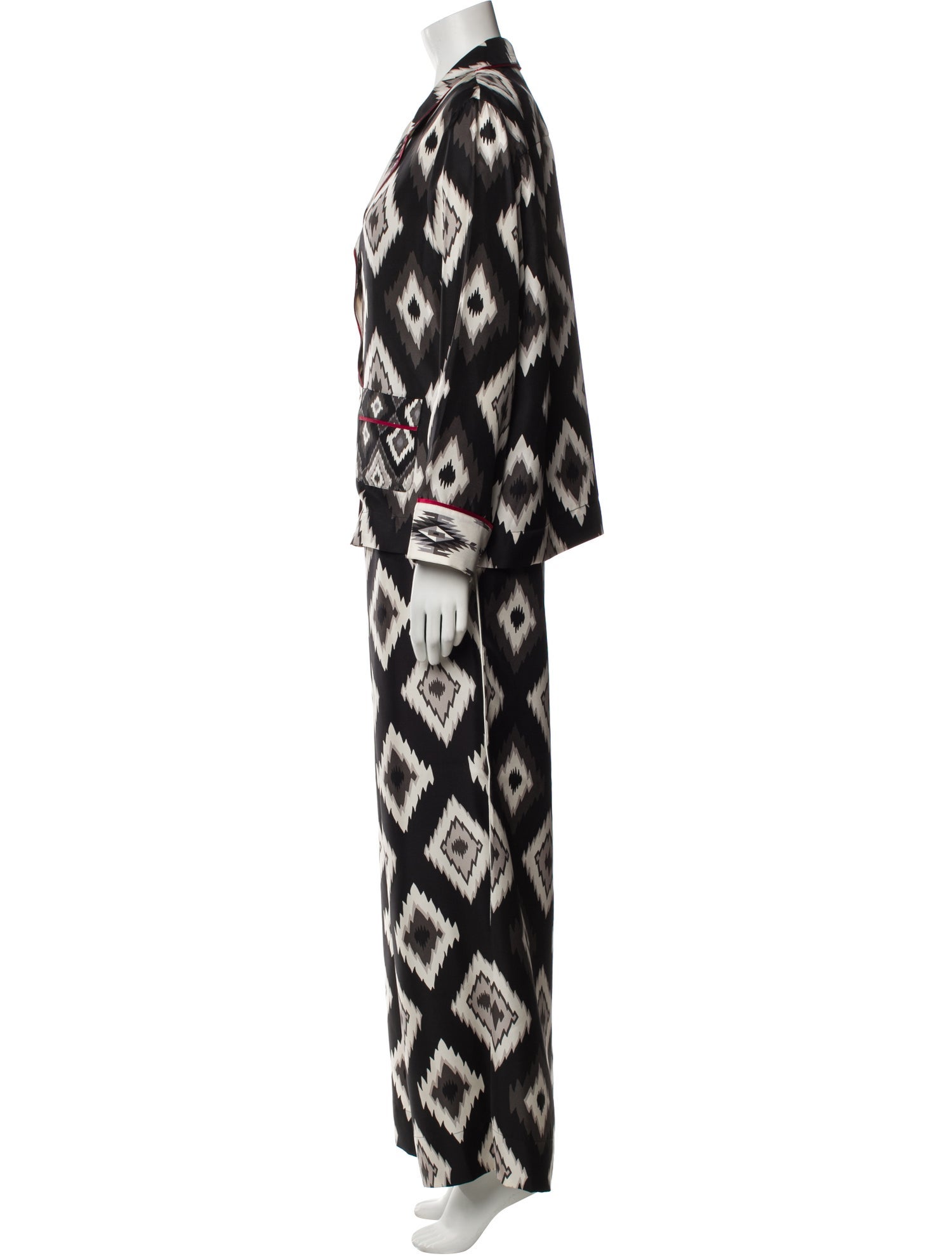 F.R.S. For Restless Sleepers Silk Printed Pajamas