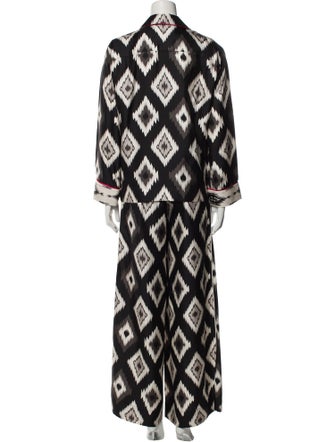 F.R.S. For Restless Sleepers Silk Printed Pajamas