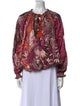 F.R.S. For Restless Sleepers Silk Floral Print Blouse