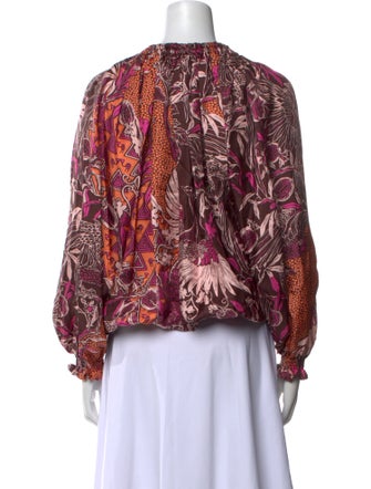 F.R.S. For Restless Sleepers Silk Floral Print Blouse