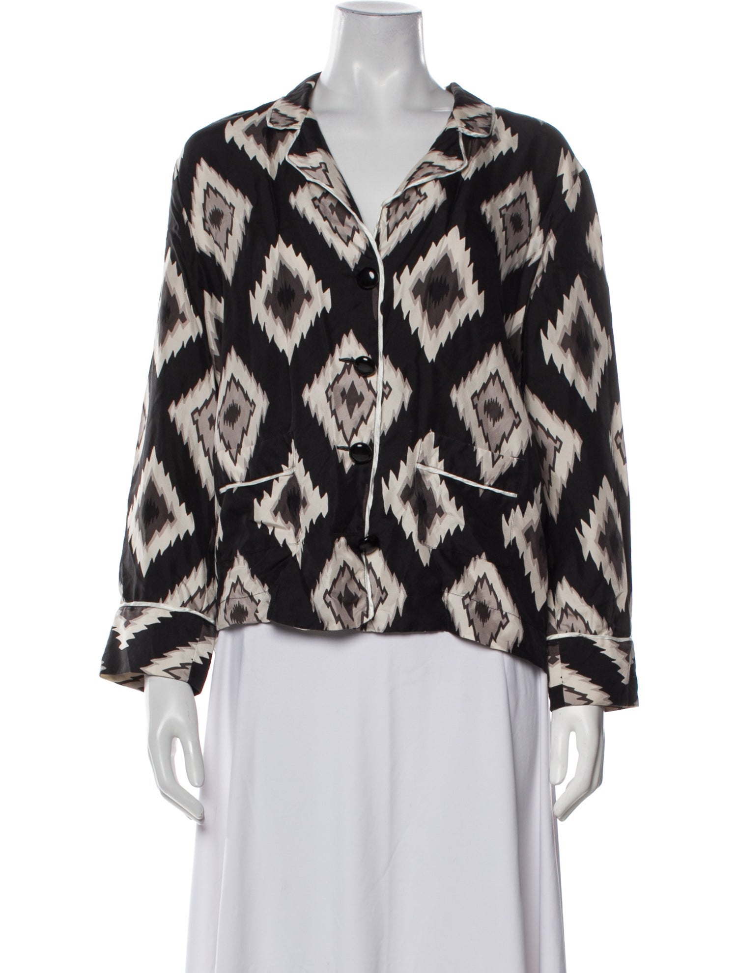 F.R.S. For Restless Sleepers Silk Printed Blouse