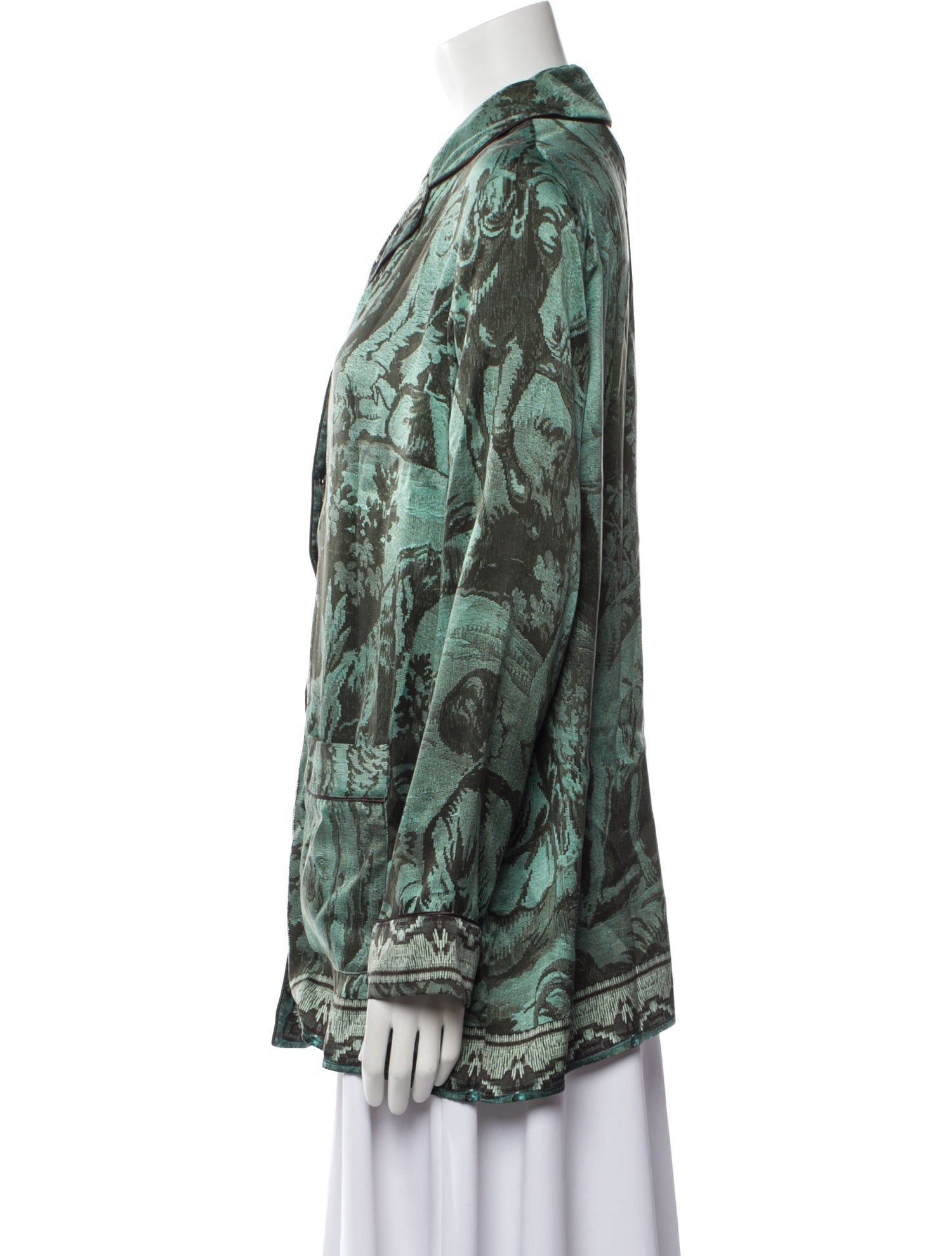 F.R.S. For Restless Sleepers Silk Printed Pajamas