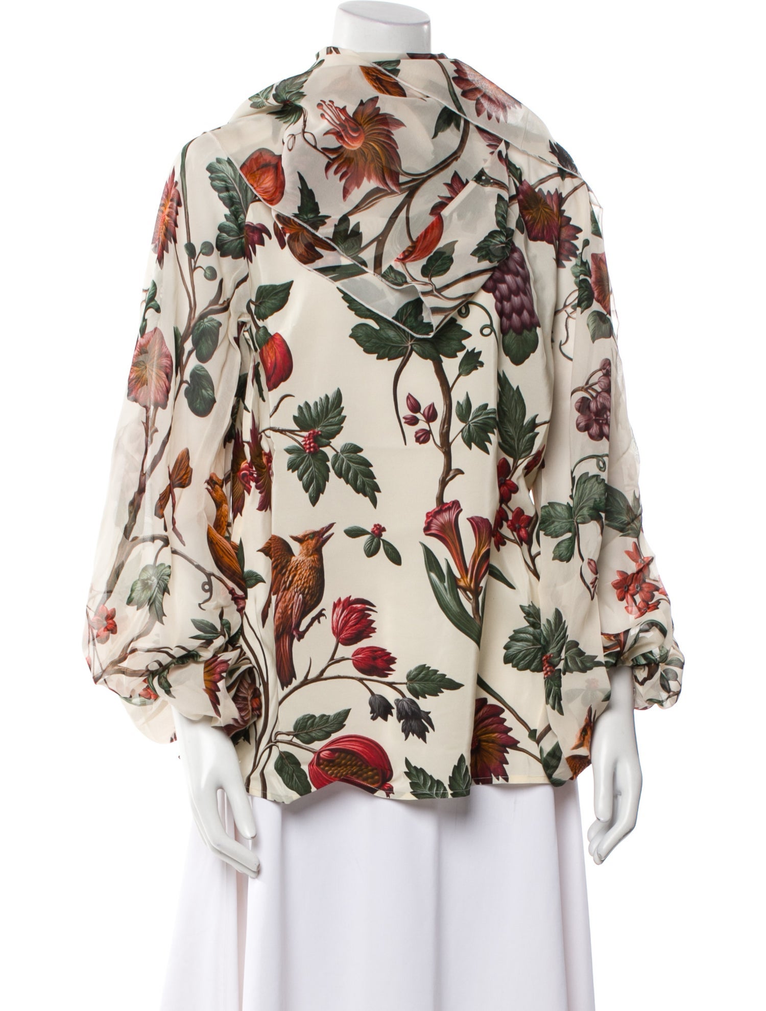 F.R.S. For Restless Sleepers Silk Floral Print Blouse
