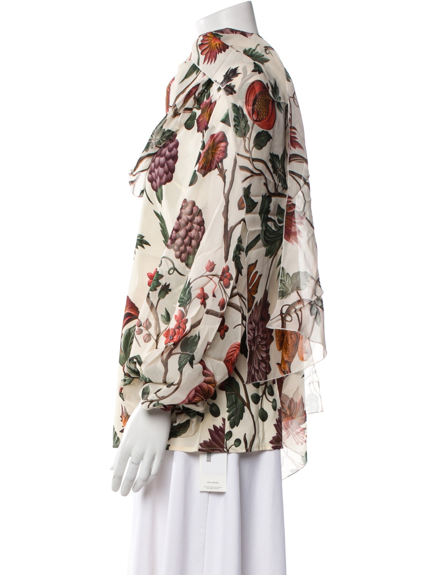 F.R.S. For Restless Sleepers Silk Floral Print Blouse