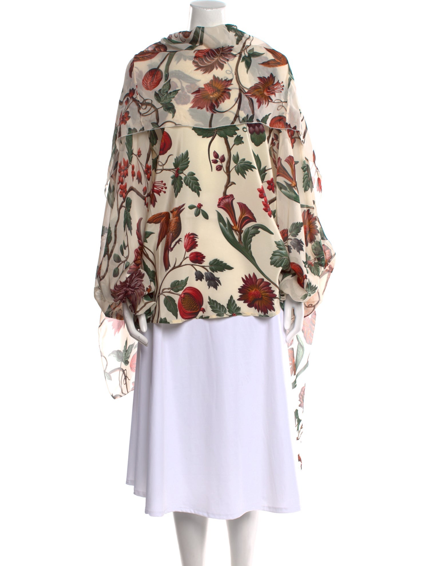 F.R.S. For Restless Sleepers Silk Floral Print Blouse w/ Tags