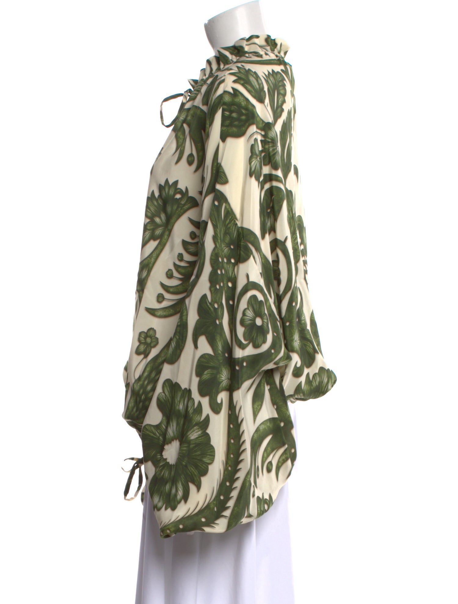 F.R.S. For Restless Sleepers Floral Print Mock Neck Blouse w/ Tags