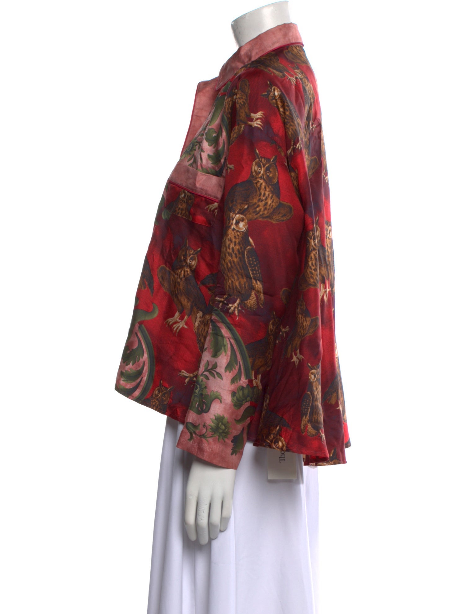 F.R.S. For Restless Sleepers Silk Floral Print Button-Up Top