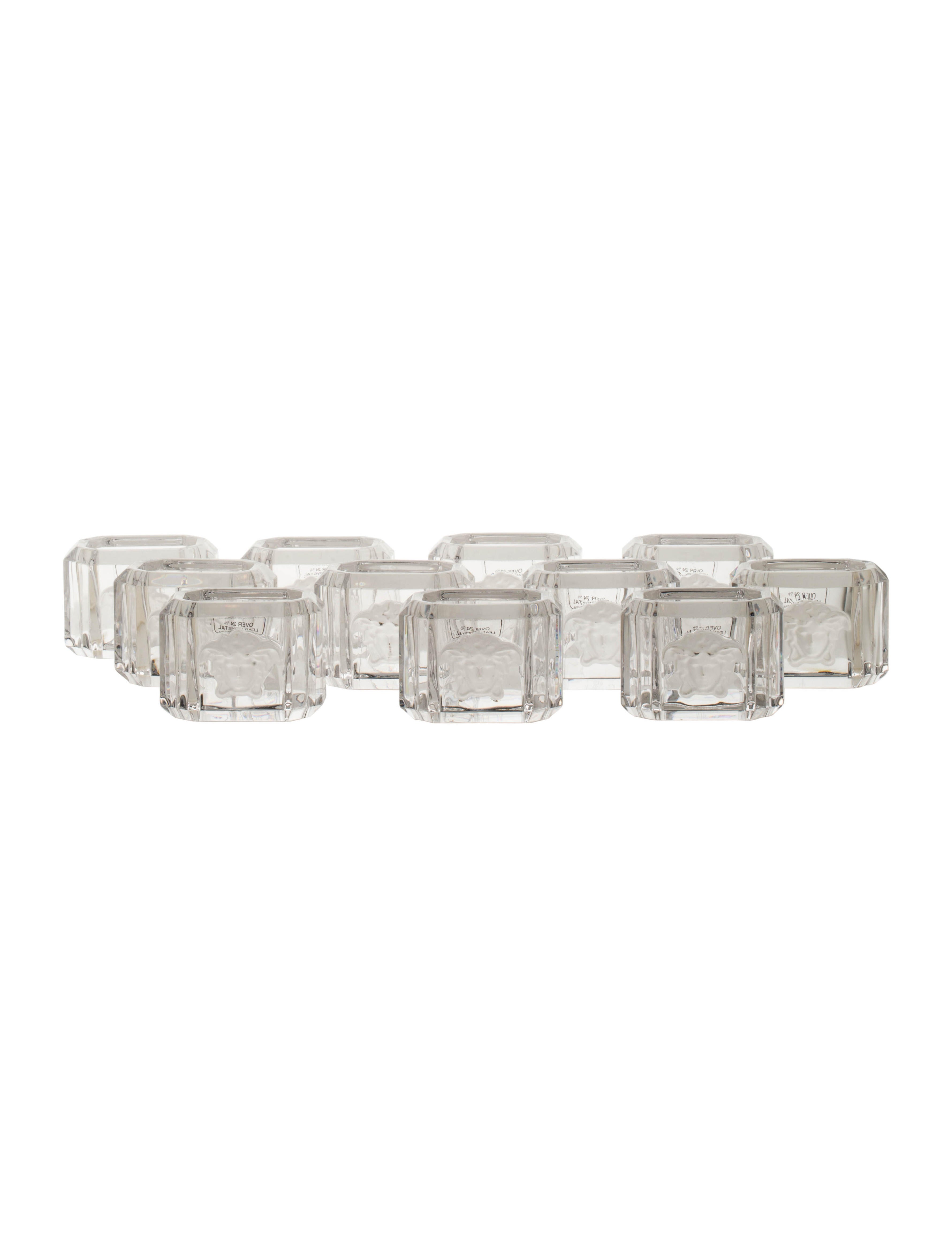 Rosenthal Versace x Crystal Napkin Rings