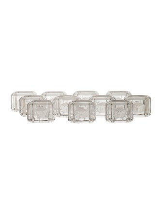 Rosenthal Versace x Rosenthal Crystal Napkin Rings