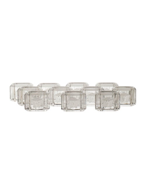 Rosenthal Versace x Rosenthal Crystal Napkin Rings