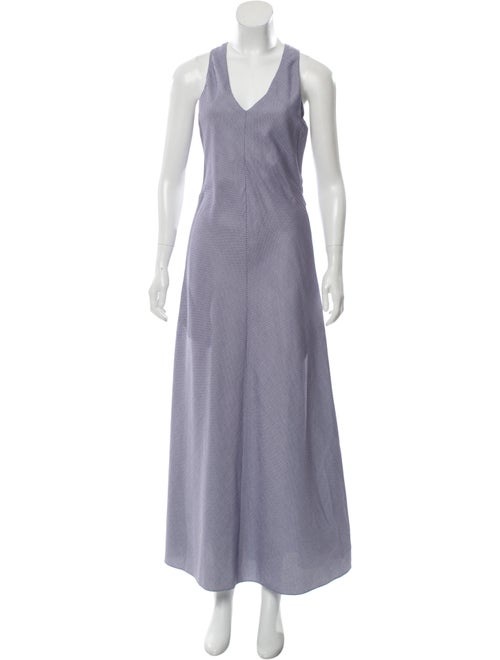 Rosetta Getty Printed Maxi Dress Navy