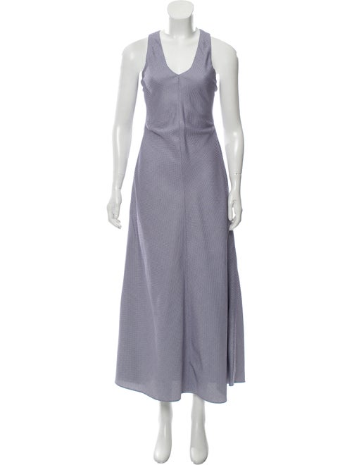 Rosetta Getty Printed Maxi Dress Navy