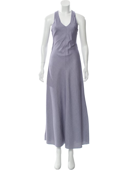 Rosetta Getty Printed Maxi Dress Navy