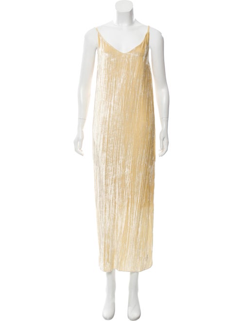 Rosetta Getty Velvet Split Silk Blend Dress w/ Tag