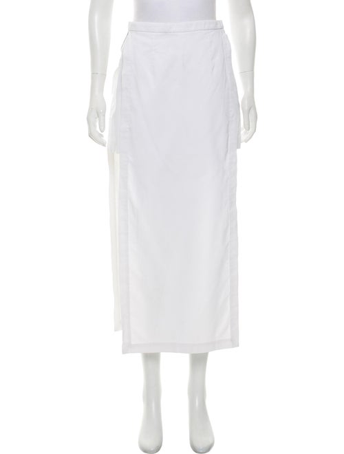 Rosetta Getty Draped Midi Skort White
