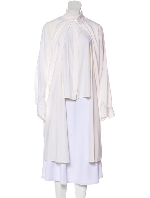 Rosetta Getty Silk Button-Up Blouse