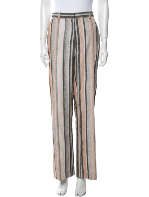 Rosetta Getty Striped Wide Leg Pants