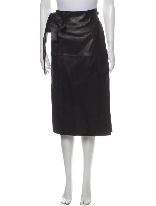 Rosetta Getty Midi Length Skirt Black