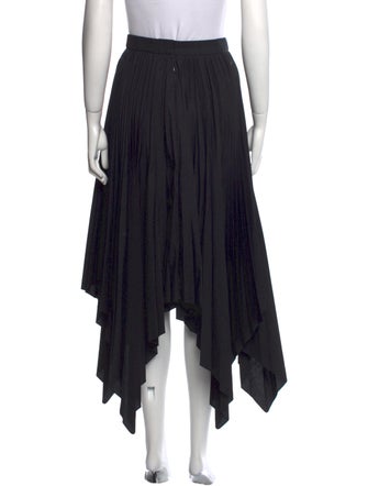Rosetta Getty Pleated Accents Midi Length Skirt