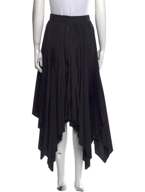 Rosetta Getty Pleated Accents Midi Length Skirt