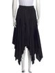 Rosetta Getty Pleated Accents Midi Length Skirt