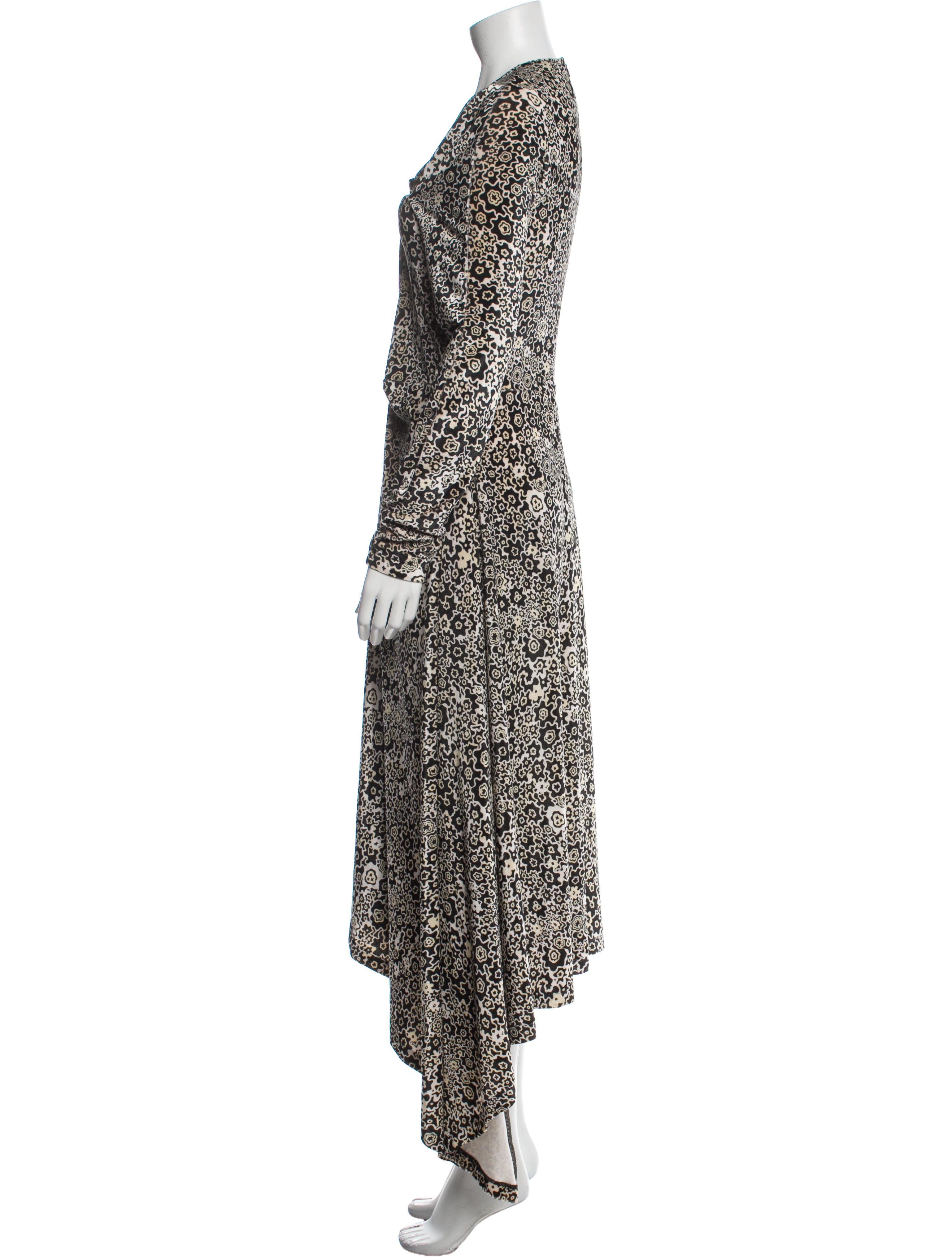 Rosetta Getty Floral Print Long Dress