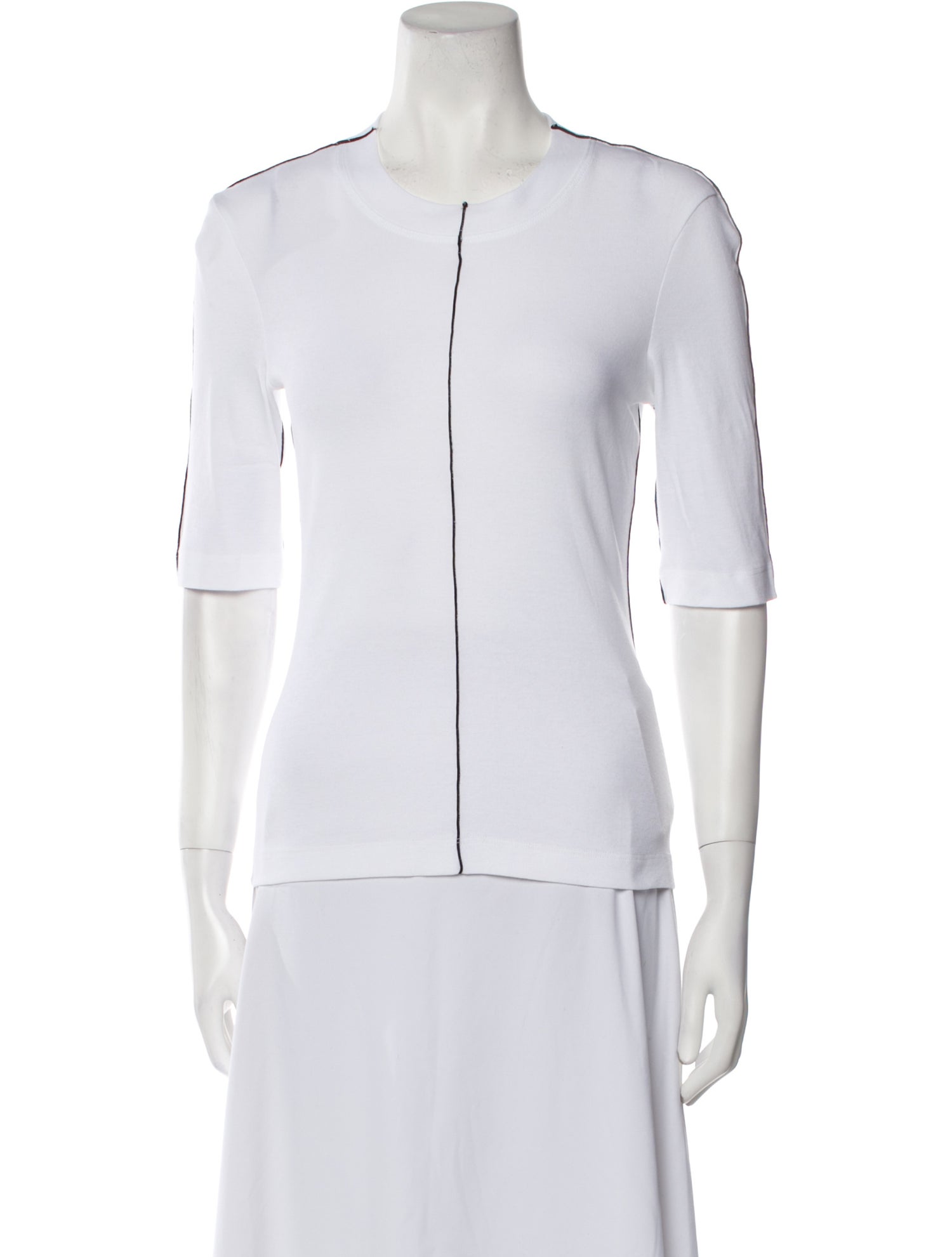 Rosetta Getty Crew Neck Three-Quarter Sleeve Top w/ Tags