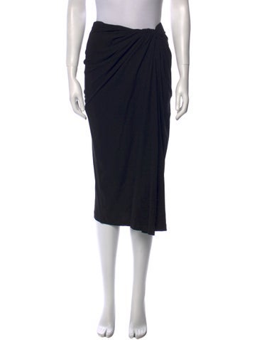 Rosetta Getty Skirts Pleated Accents Midi Length Skirt S