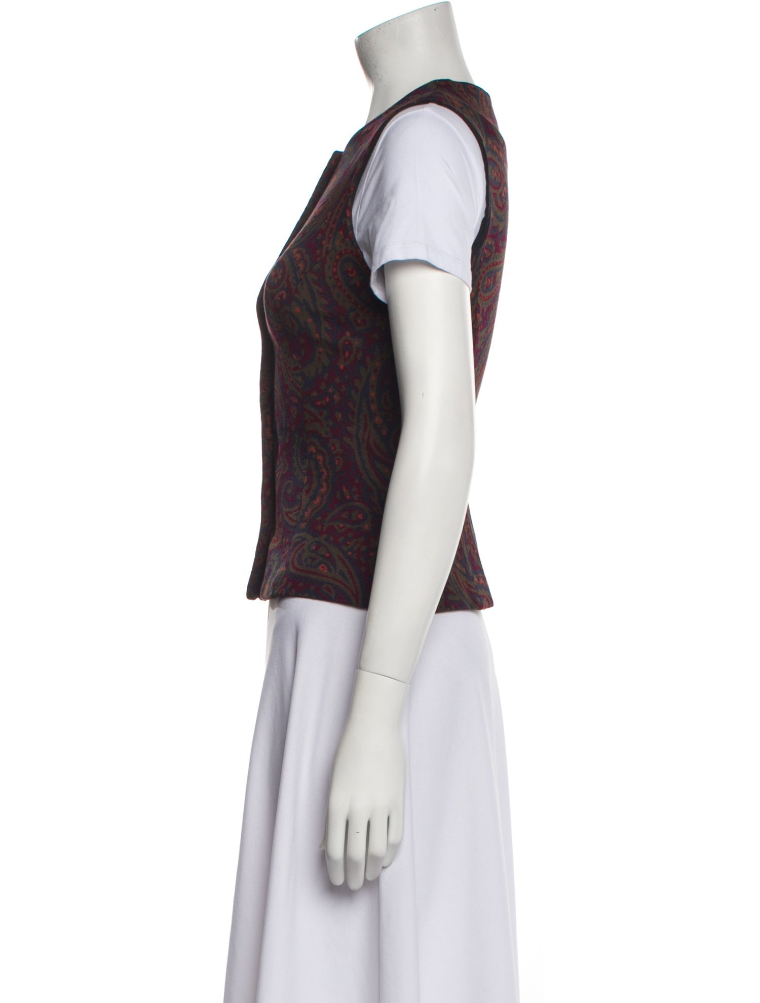 Rosetta Getty Paisley Print Vest