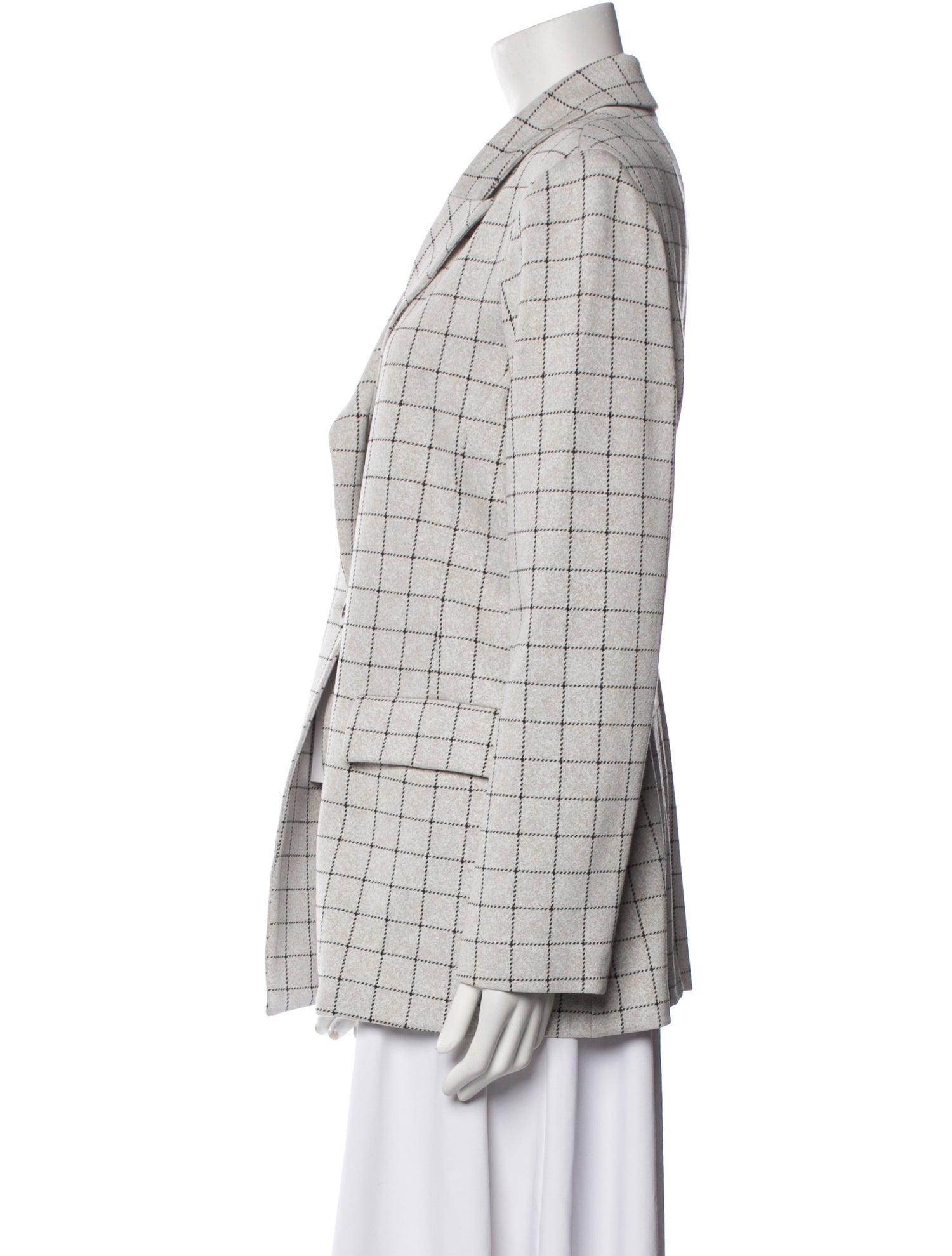 Rosetta Getty Plaid Print Blazer w/ Tags