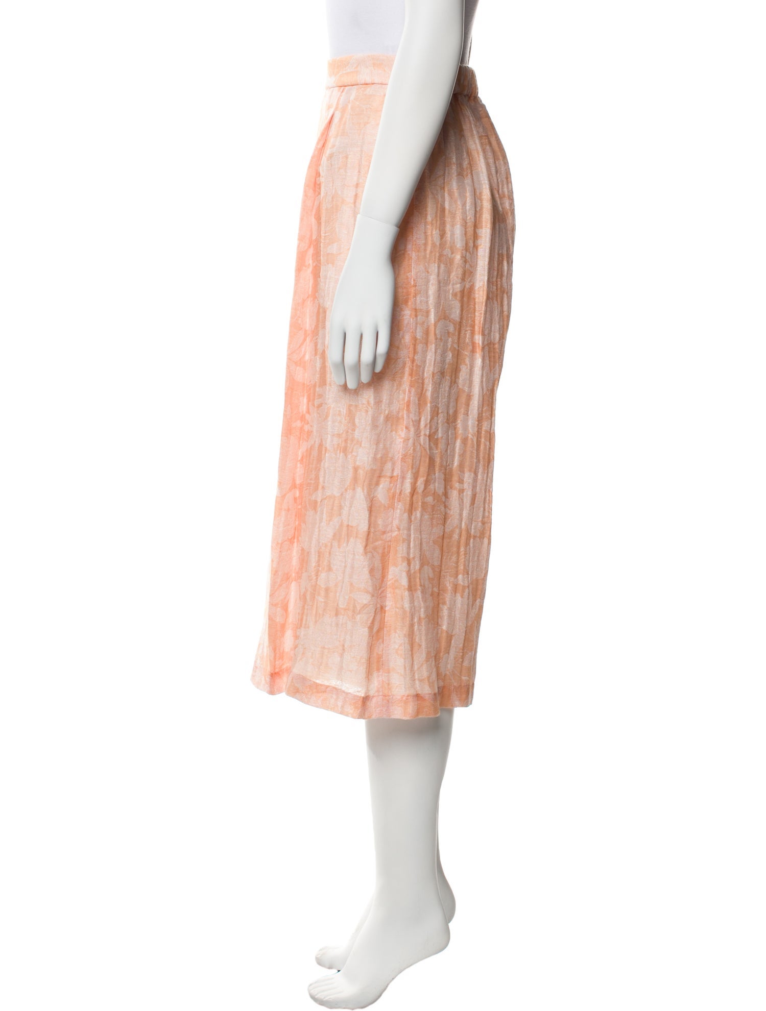 Rosetta Getty Floral Print Wide Leg Pants