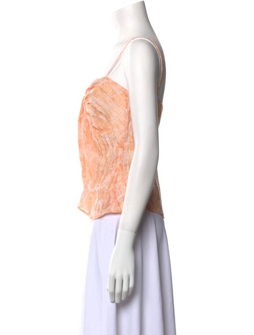 Rosetta Getty Square Neckline Sleeveless Crop Top