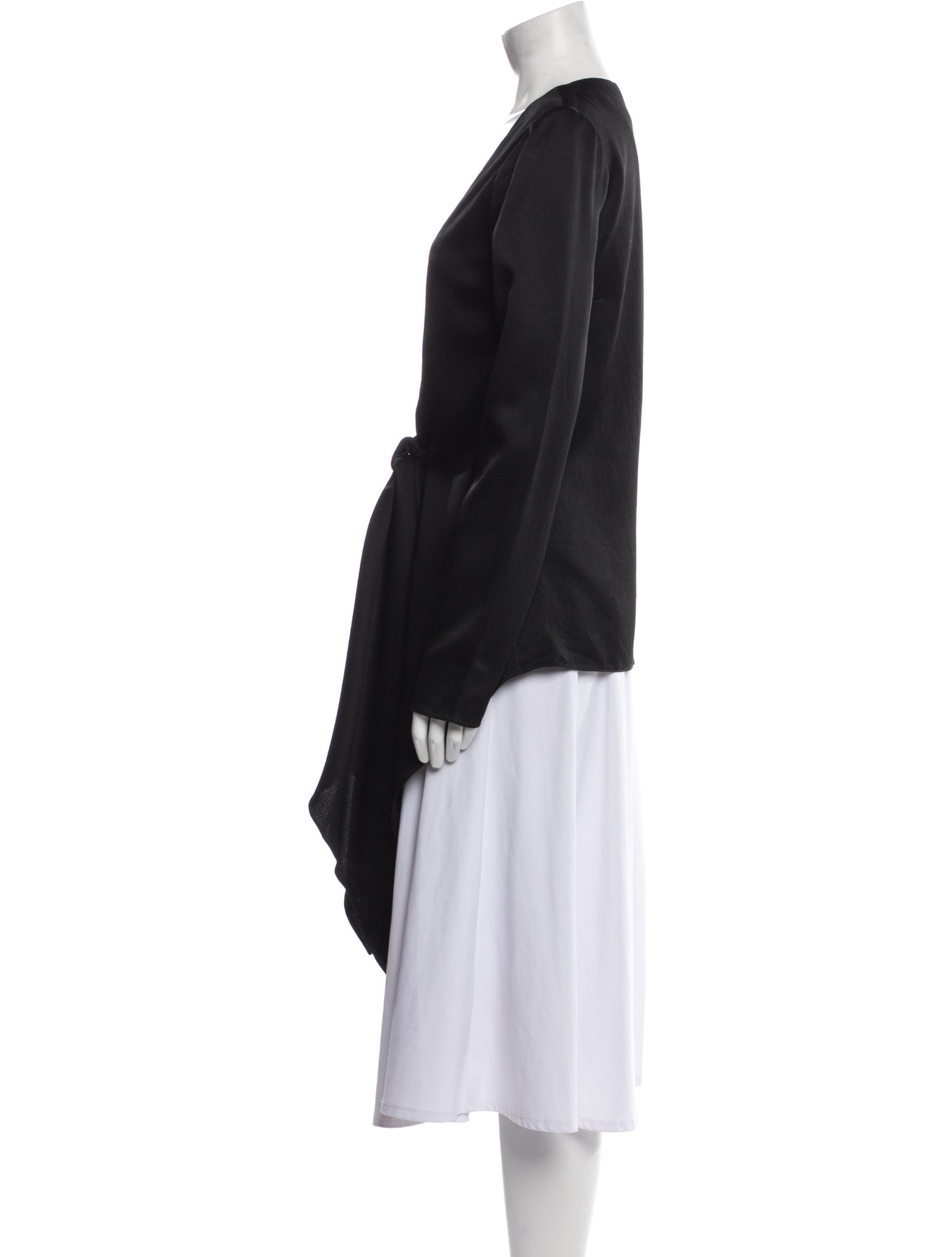 Rosetta Getty Virgin Wool V-Neck Tunic