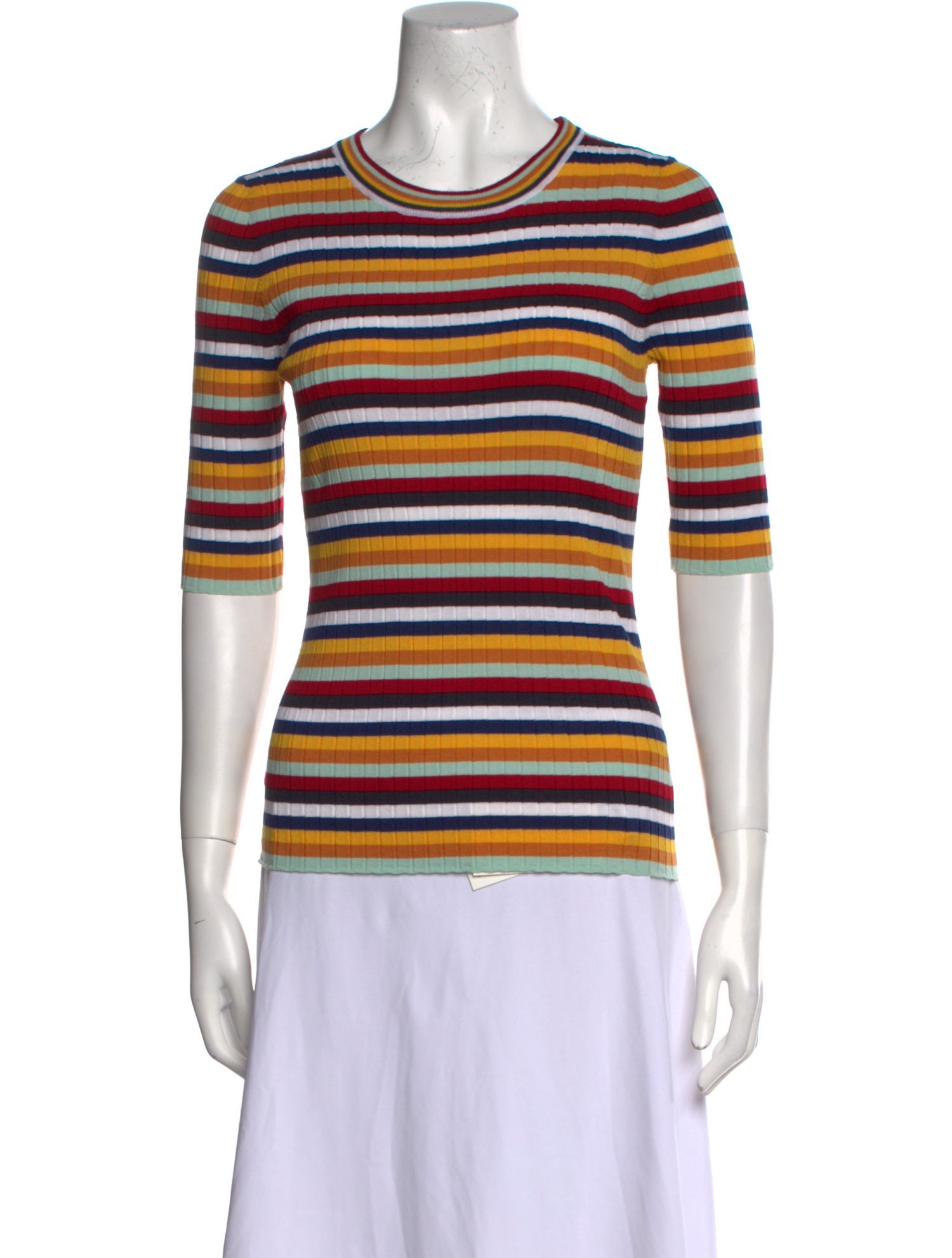 Rosetta Getty Merino Wool Striped T-Shirt w/ Tags