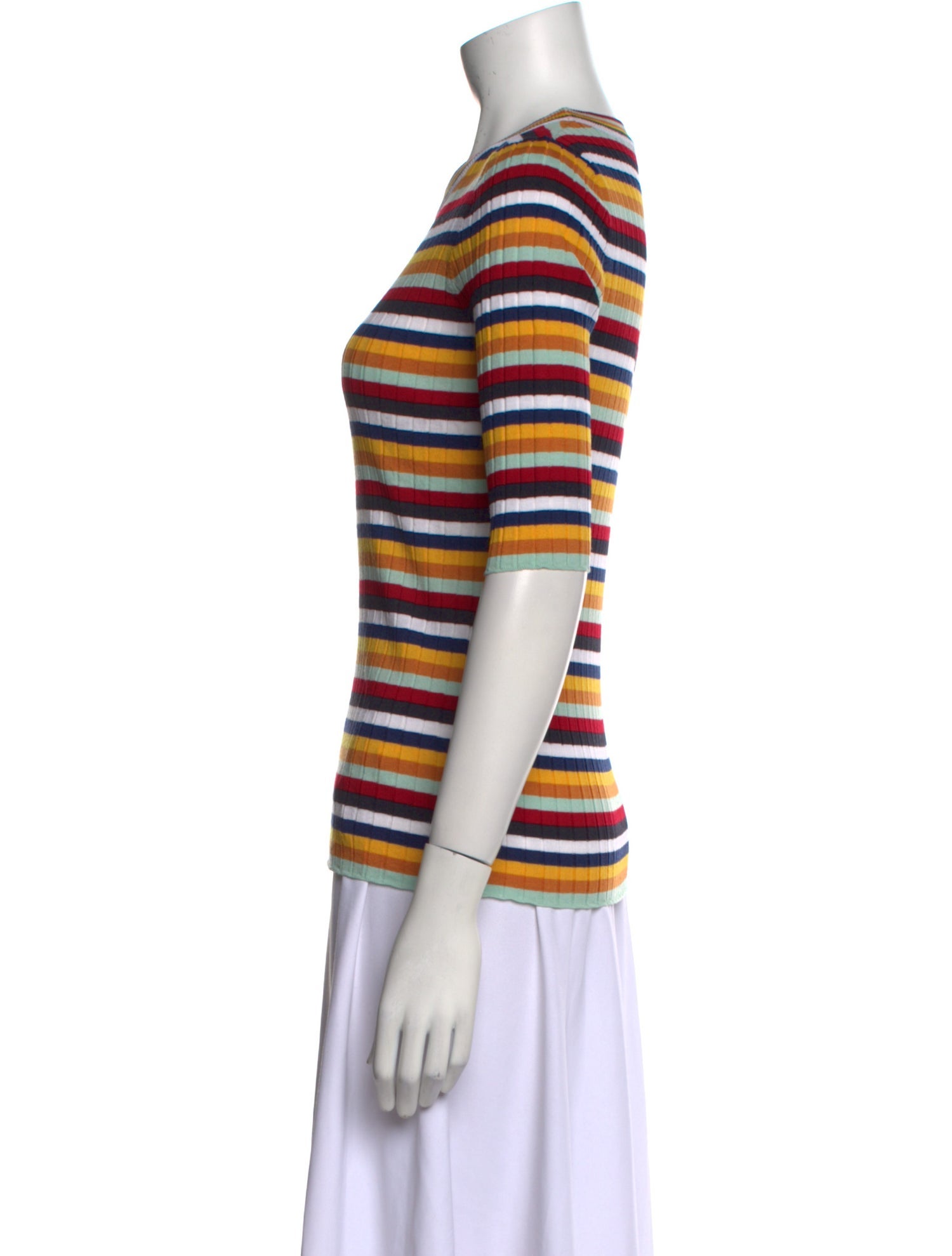 Rosetta Getty Merino Wool Striped T-Shirt w/ Tags