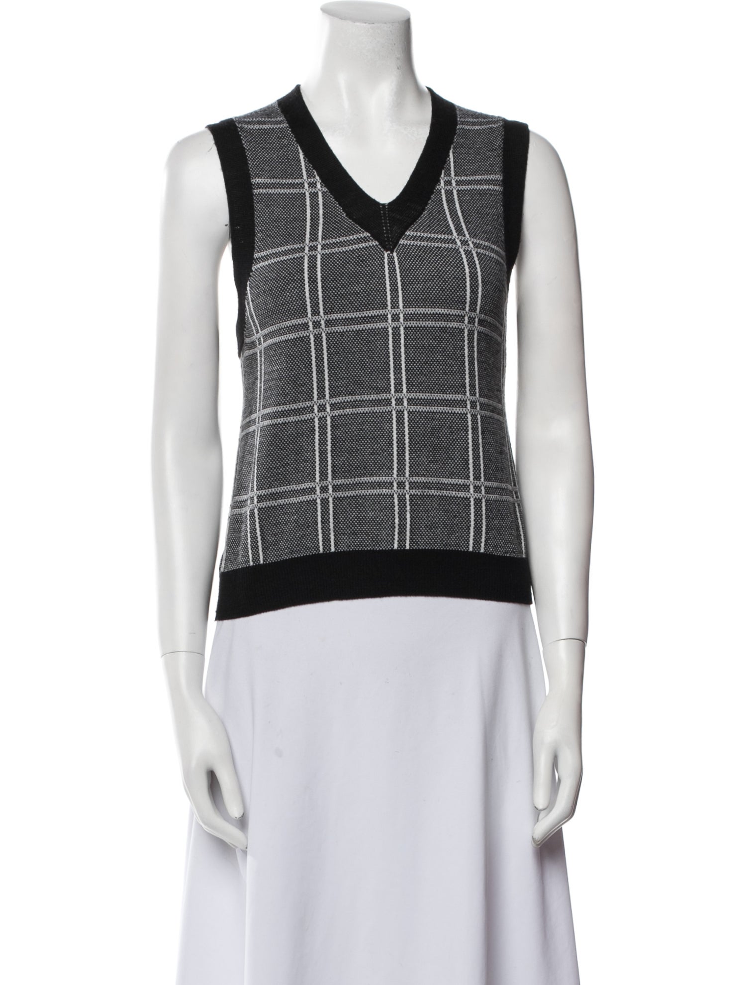 Rosetta Getty Printed V-Neck Top