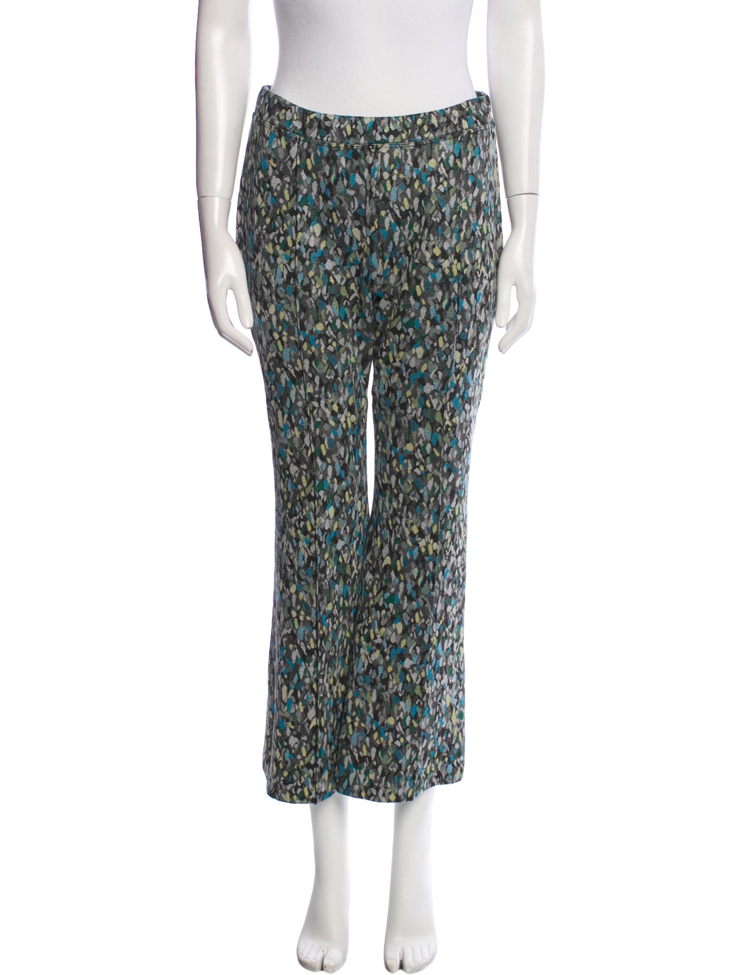 Rosetta Getty Floral Print Wide Leg Pants