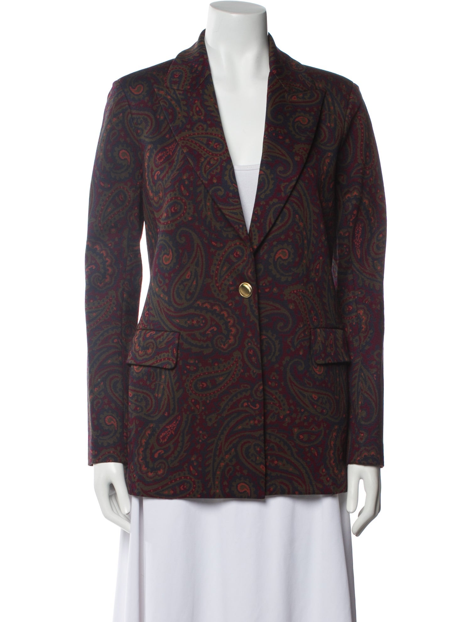 Rosetta Getty Paisley Print Blazer