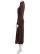 Rosetta Getty Mock Neck Long Dress