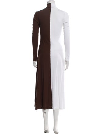 Rosetta Getty Mock Neck Long Dress