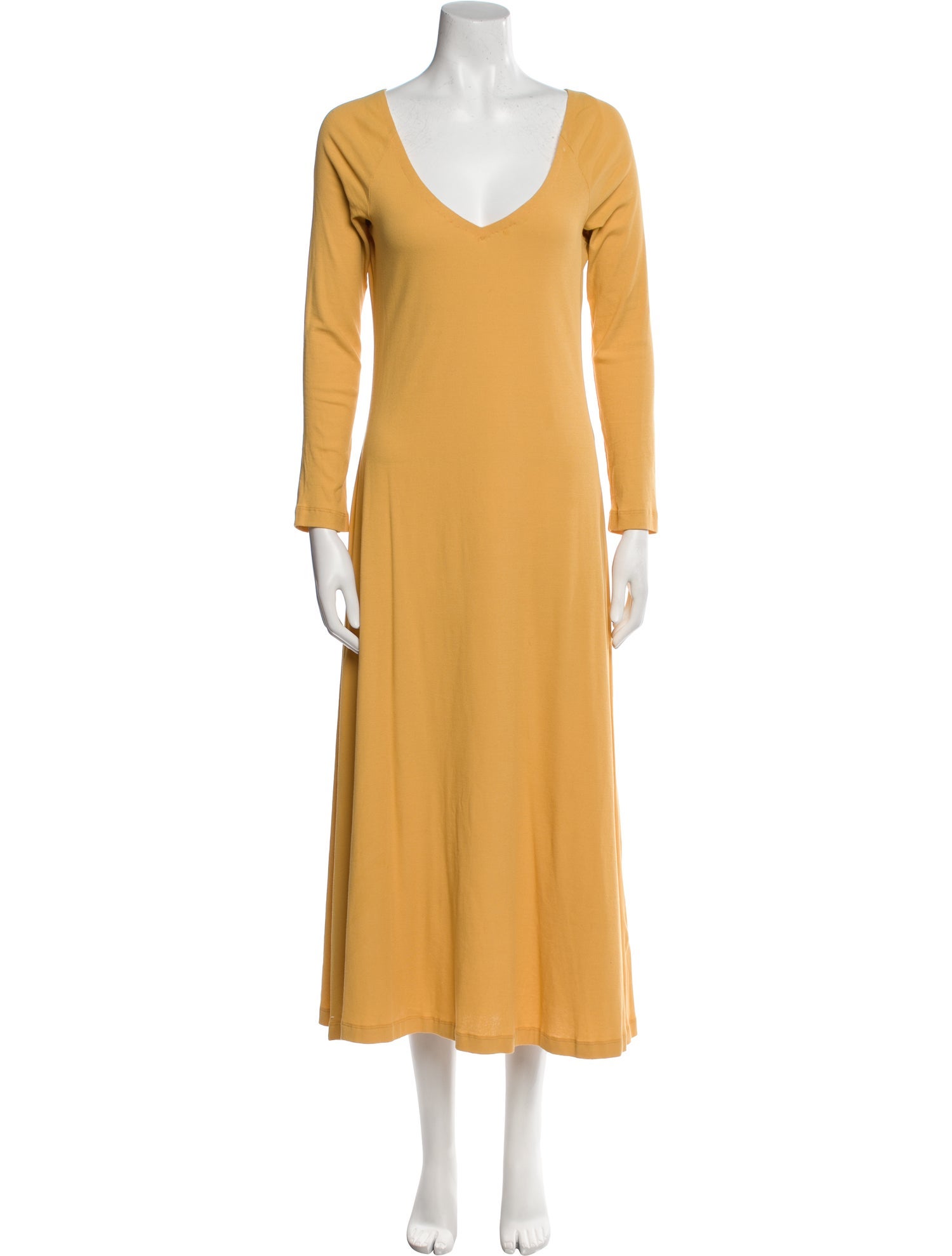 Rosetta Getty V-Neck Midi Length Dress