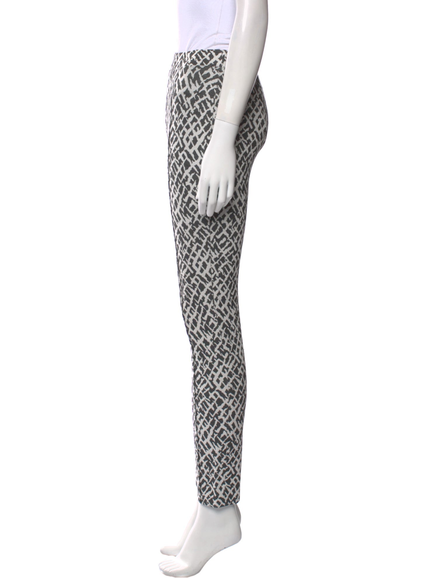 Rosetta Getty Printed Skinny Leg Pants